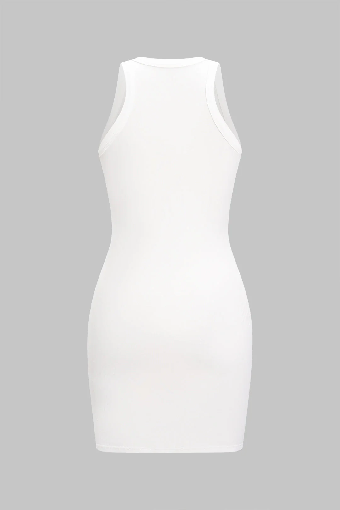 Car Letter Print Sleeveless Mini Dress