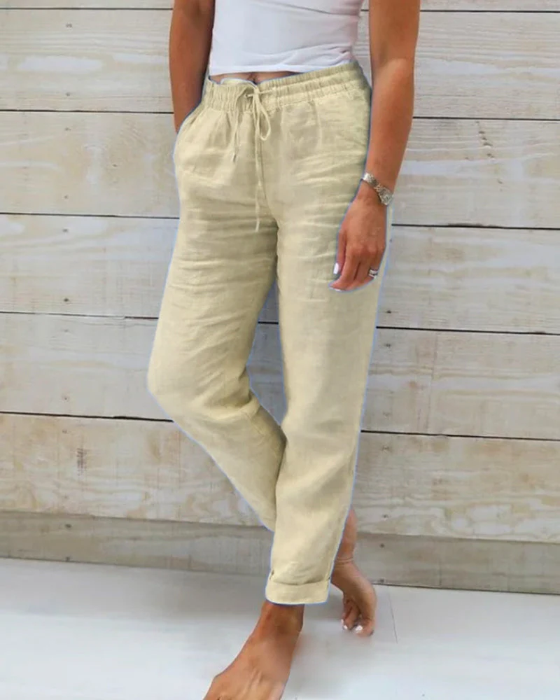 Monika Cotton and Linen Summer Trousers