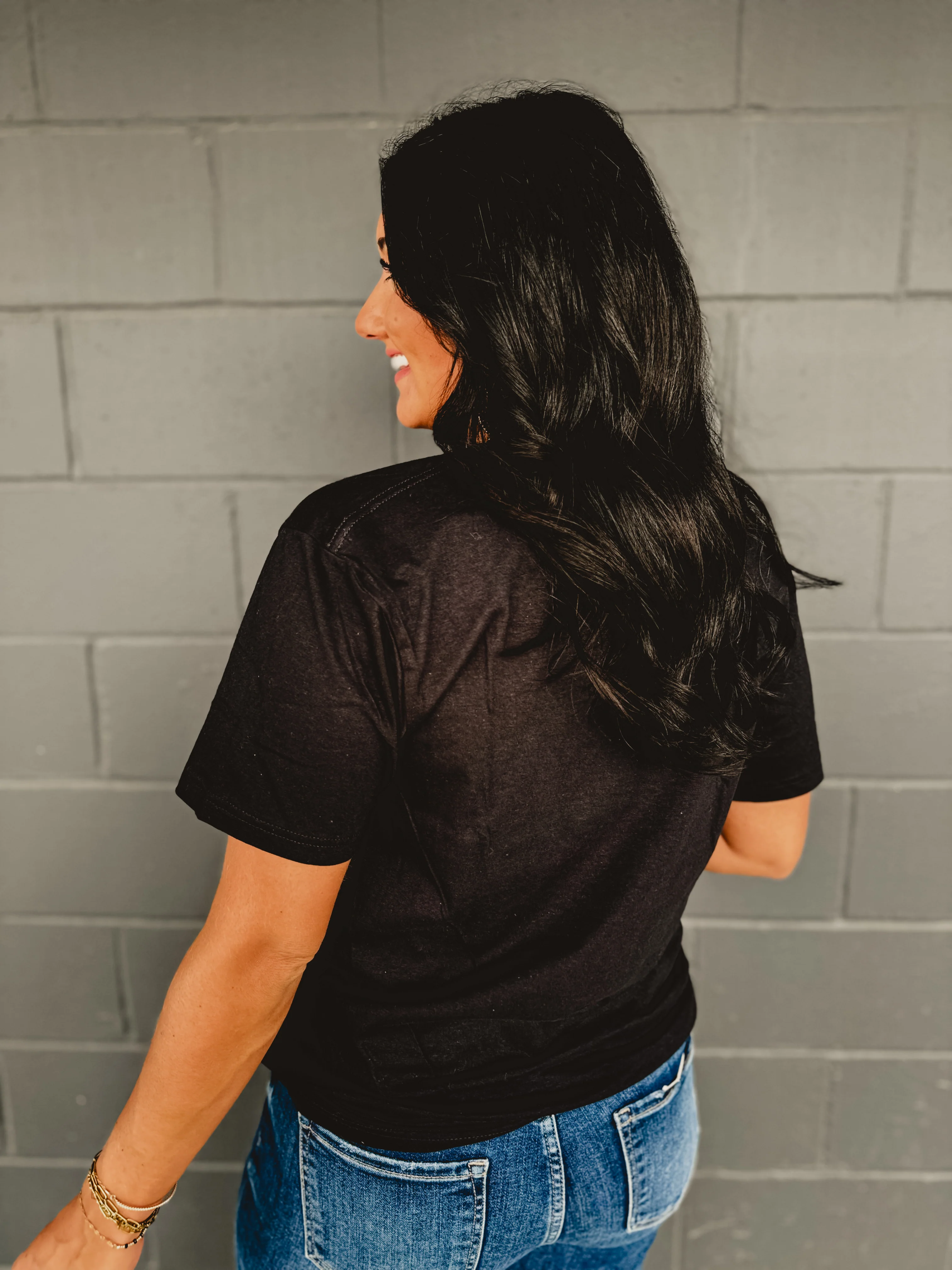 Boo Stacked Graphic Tee - Black